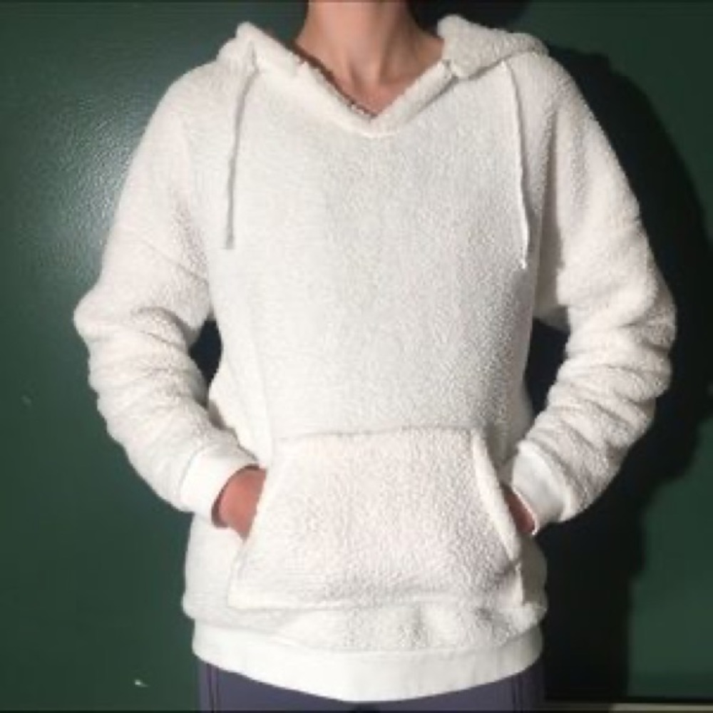 PJ Salvage White Fuzzy Sherpa